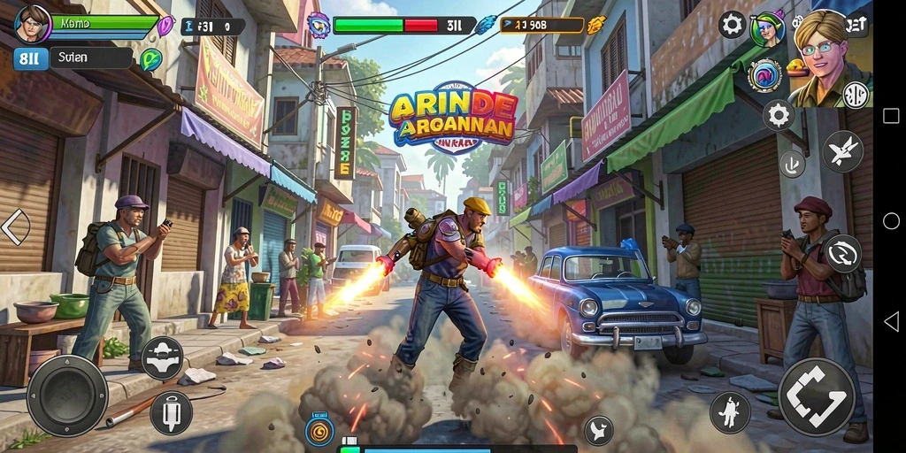 Gameplay seru dari 8II di dalam dunia arcade.