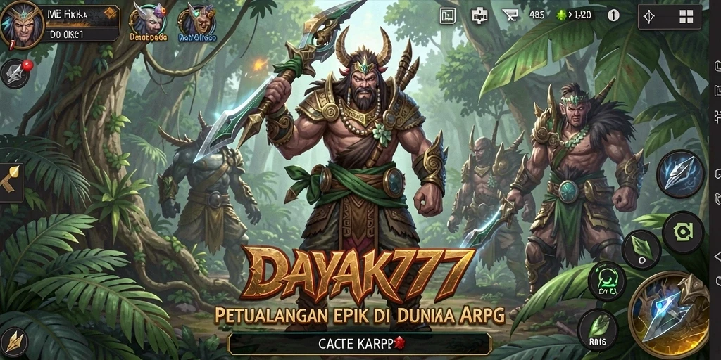 Gameplay menarik dan seru dalam petualangan ARPG DAYAK777.