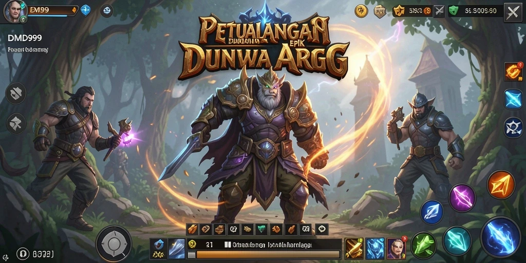 Tampilan gameplay DMD999 yang penuh aksi dan petualangan.