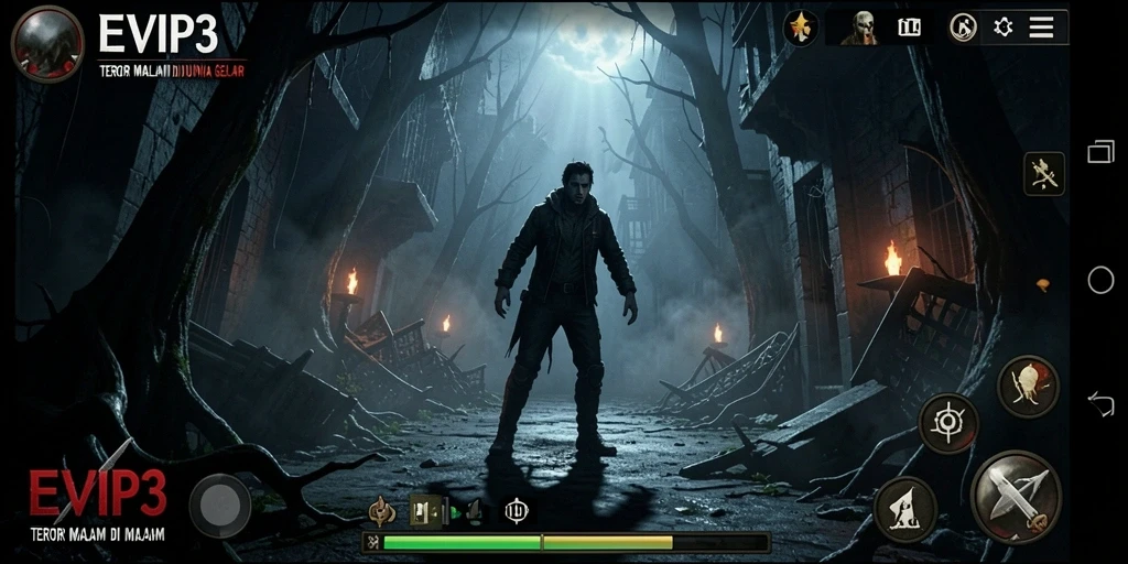 Tangkapan layar utama EVIP3 menunjukkan momen menegangkan dalam gameplay.