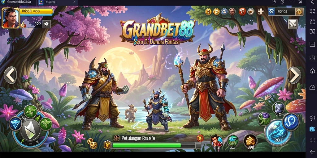 Tampilan gameplay yang mendebarkan di dunia petualangan.