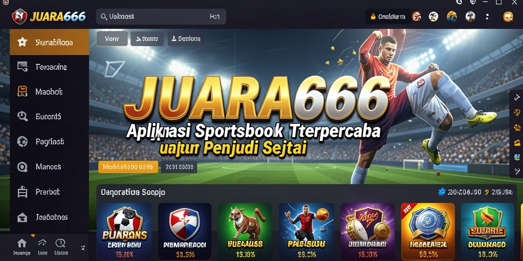 Tampilan menarik dari permainan taruhan di JUARA666.