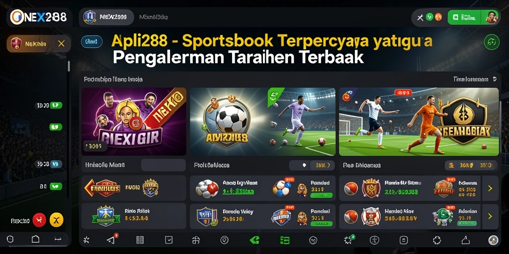 Tampilan gameplay live betting NEX288 yang menarik dan interaktif.