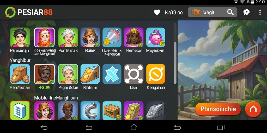 Tampilan gameplay PESIAR88 yang menarik dan interaktif.