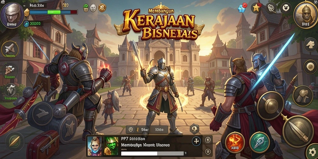 Tampilan gameplay yang menarik dan strategis dalam PP7.