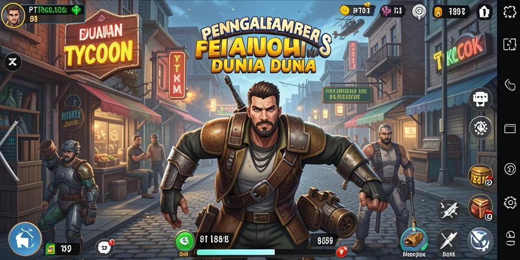 Tampilan gameplay PT89 yang menarik saat mengelola bisnis.