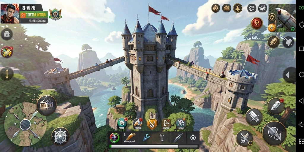 Screenshot gameplay RPVIP6 menampilkan aksi menyeramkan dan strategi Tower Defense.