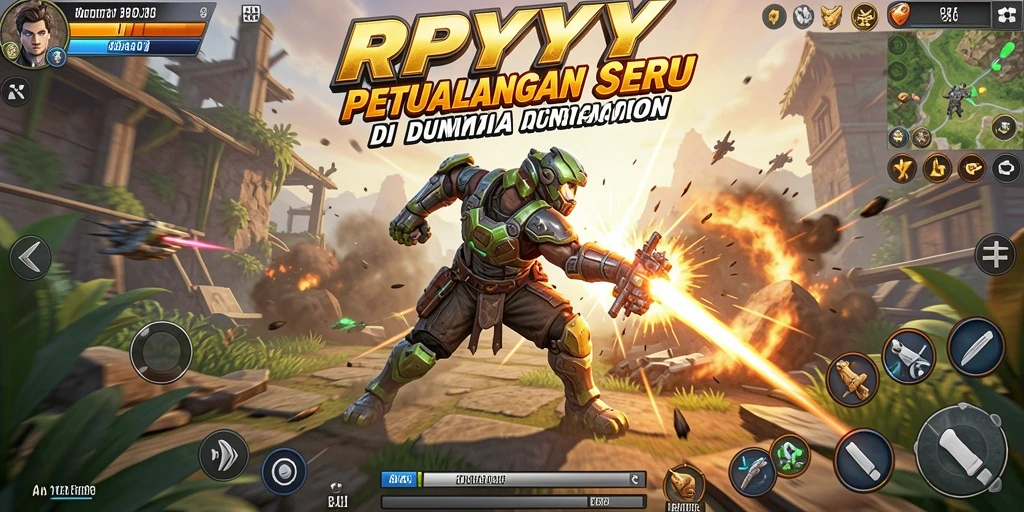Gameplay seru dan mendebarkan dalam RPYYY.