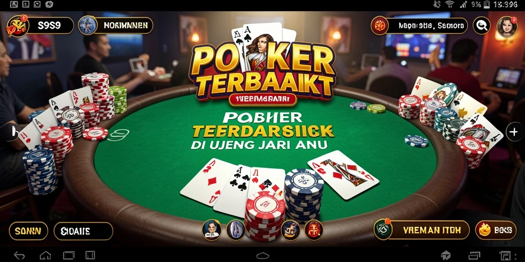 Screenshot gameplay S9S9 menampilkan duel seru antara pemain Poker.