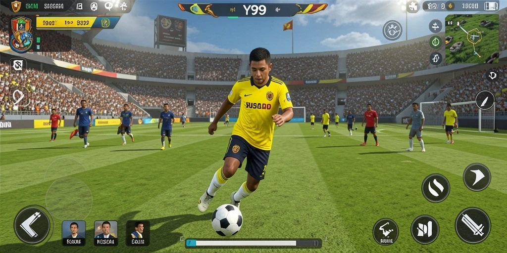 Tampilan gameplay seru dan menarik dalam Y89.